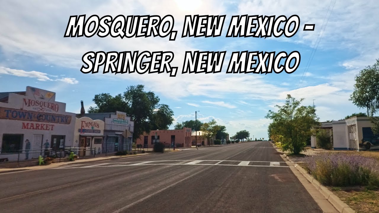 Mosquero, New Mexico to Springer, New Mexico! Drive with me in New Mexico!