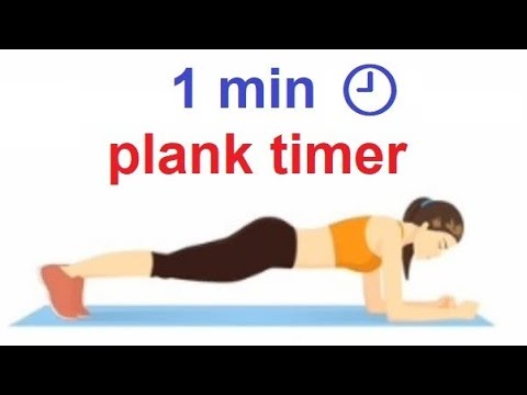 1 minute plank timer with  music.
