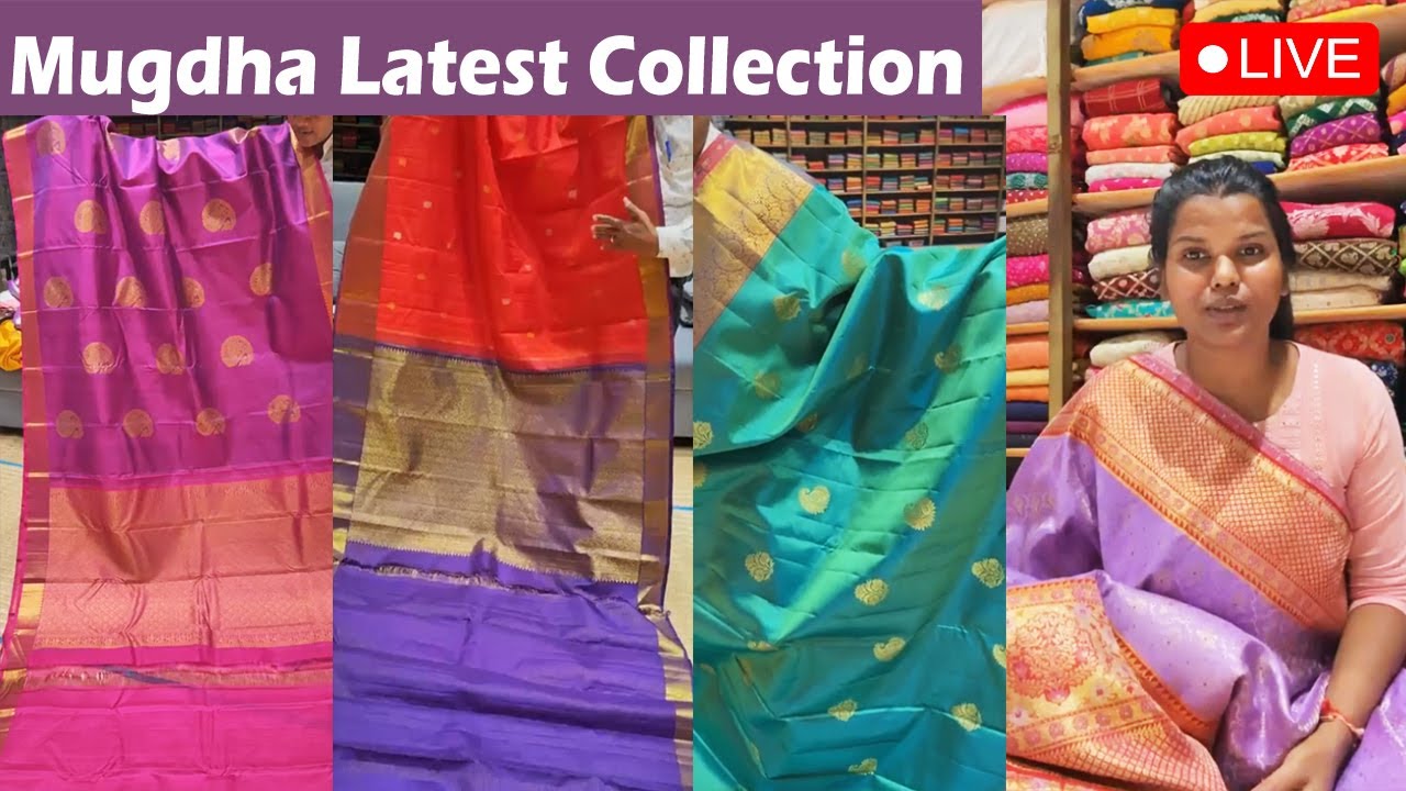 Budget Friendly Mugdha Sarees Live #sashivangapalli @brideessentials # ...