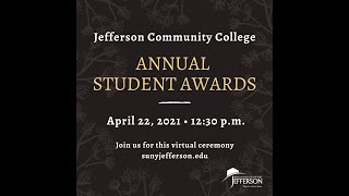 Student Awards Ceremony April 22, 2021