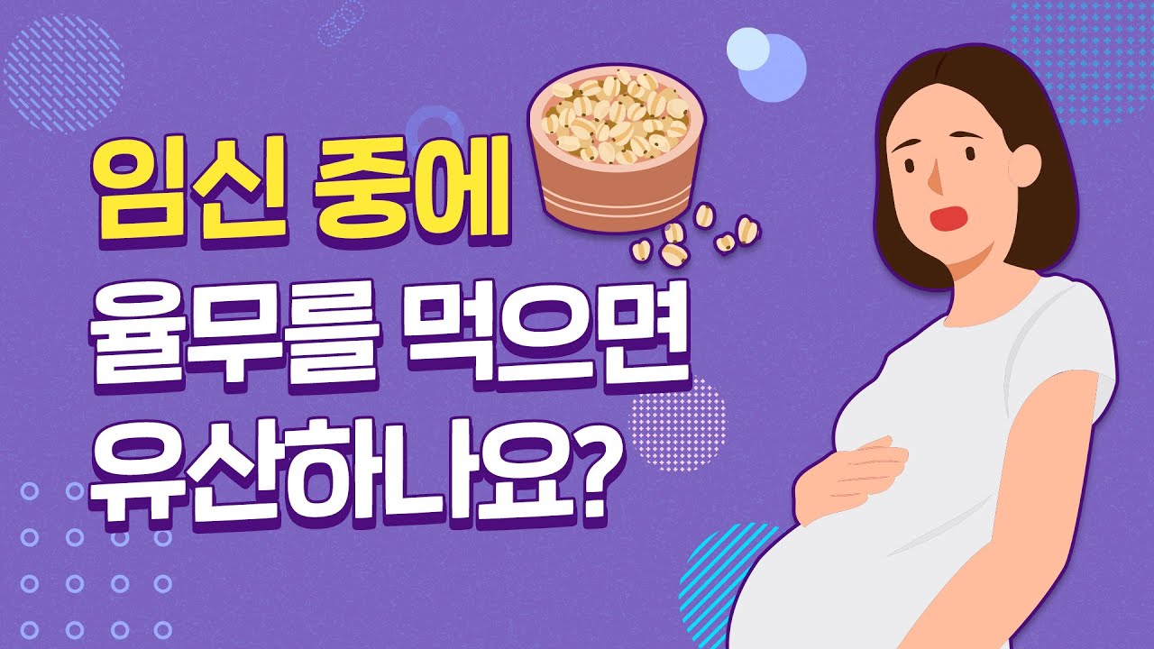 [건강꿀팁] 임신 중 율무차 마시면 유산? 사실인가요?