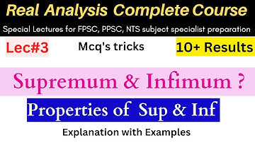 Supremum and infimum | upper bound lower bound examples #mathematics #ppsc#maths #fpsc #nts #csirnet