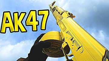 Modern Warfare GOLD AK47 Gameplay 44-4 (AK47 Golden Dragon Best Class Setup MW)