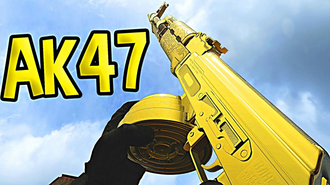 Modern Warfare GOLD AK47 Gameplay 44-4 (AK47 Golden Dragon Best Class Setup MW)