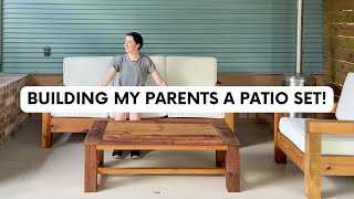 Building My Parents A Patio Set From Scratch Back Porch Diy Reno Episode 5