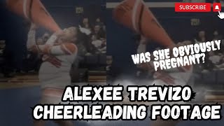Alexee Trevizo cheerleading with pregnancy. Did she not know?