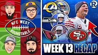 😳 NFC West Week 13 RECAP | Rams STUNNED, Seahawks & 49ers DOMINATE, Cardinals LOSE