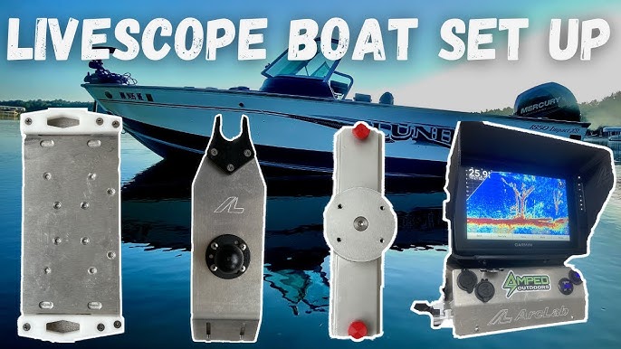 The BEST Shuttle for Garmin LiveScope  Complete Ice Fishing Set Up (LVS34  & LVS32) 