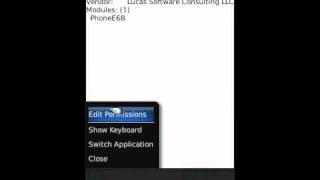 Changing application permissions on BlackBerry screenshot 5