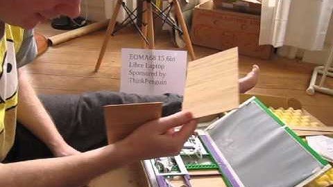 EOMA68 15.6in ThinkPenguin Libre Laptop, bamboo panels