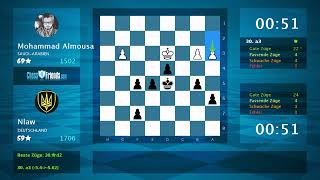 Schachspielanalyse: Mohammad Almousa - Nlaw, 0-1 (Von ChessFriends.com)