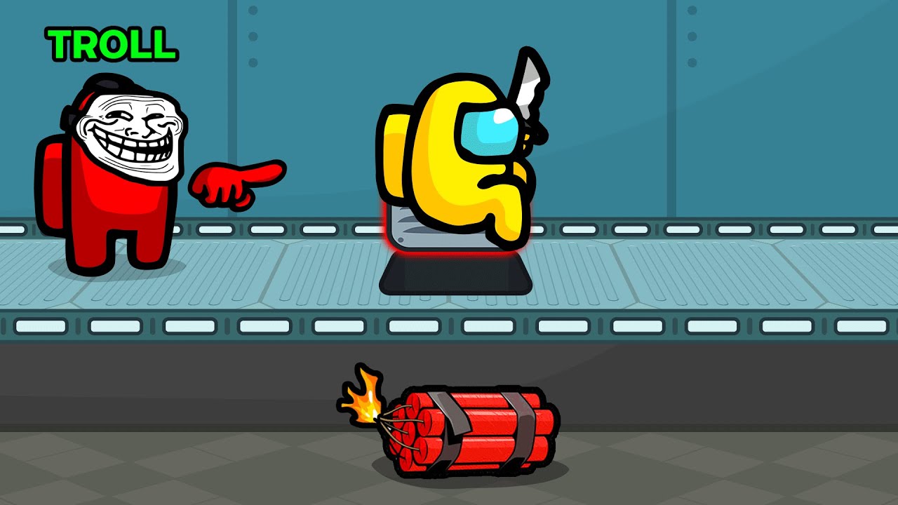 TROLL VS IMPOSTOR In Among Us! (NEW ROLE) YouTube