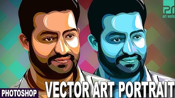 Jr NTR (RRR Movie) Vector Art / Vexel Art | Photoshop | PR Art Works