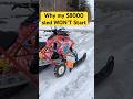 This $8000 snowmobile just became a very expensive paperweight #shorts #fail