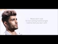 Zayn  rear view lyrics