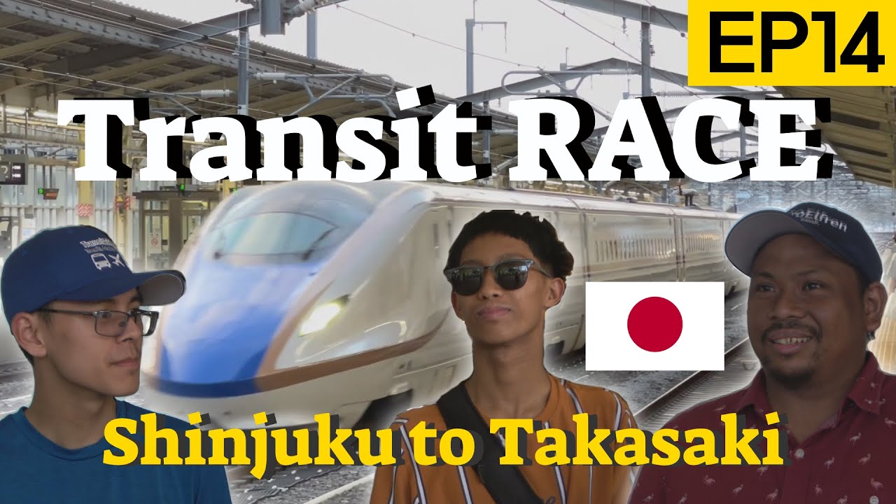 Shinkansen Racing We Race Each Other On The Shinkansen! (新宿から高崎まで新幹線で): Transit RACE EP14 ...