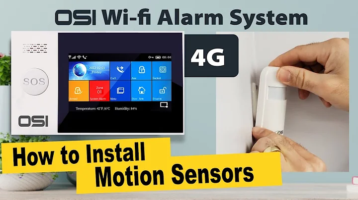 OSI 4G Wi-Fi Alarm System - How to Install Motion Sensors //OSI GO DIRECT