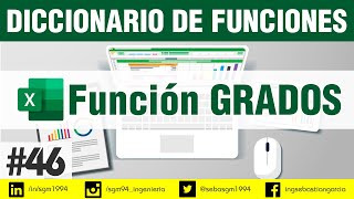 Pasar radianes a grados en Excel | Función GRADOS Pasar radianes a grados en Excel | Función GRADOS