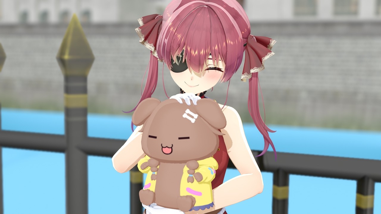 Korone furball best friend, Marine Senchou!