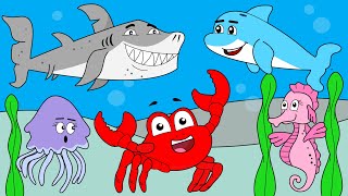 Sea Creatures Song | Learn Ocean Animals For Children