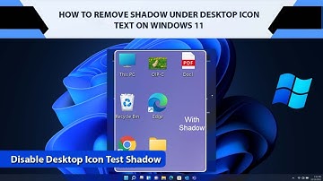 How to remove Shadow under Desktop Icon Text on Windows | Disable drop shadow effects | Desktop Icon