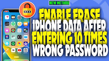 how to enable erase iPhone data after entering 10 times wrong password 2023 | F HOQUE |