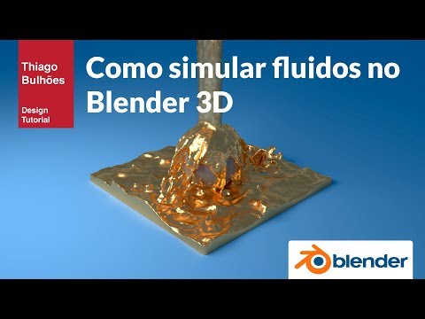 Como simular Fluidos, líquidos ou água no Blender 3D - Tutorail