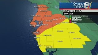 Tampa Bay area braces for heavy rain, damaging winds, tornado threat