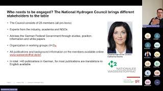 Information From Strategy to Implementation – Governance as the Key Factor in Hydrogen Development. Update