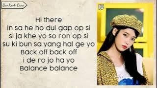 IU - Bbibbi (Easy Lyrics)