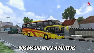 BUS MS SHANTIKA AVANTE H9 MERCEDES BENZ 1526 FULL DETAIL || MOD BUSSID TERBARU 2024