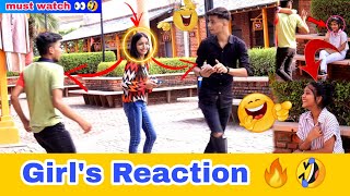 Running into Poles🤣while staring at 😍Girl's || Epic Reactions || Sagar Saini