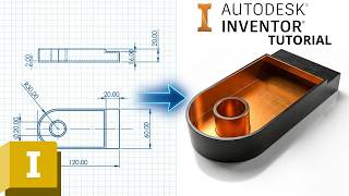 Autodesk Inventor Beginner Series -  How to use Shell #14