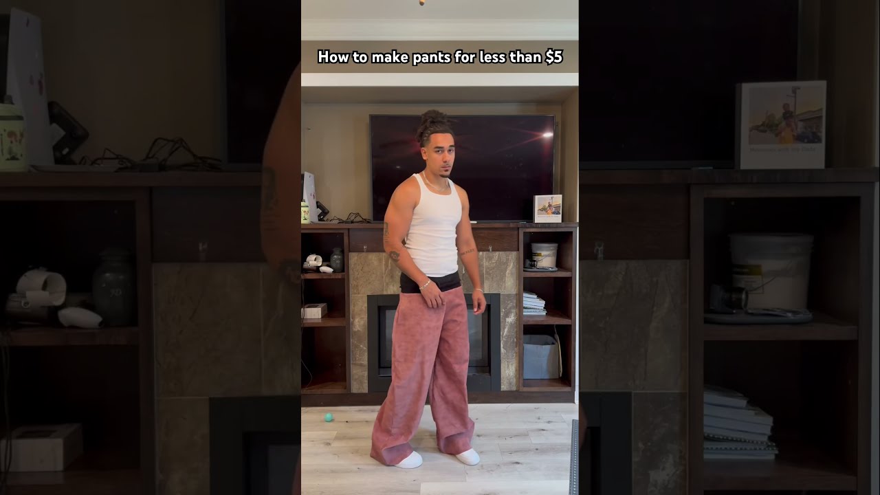 How To Make Pants For Less Than 5 Howto Sewing Fashion Streetwear Sew Tutorial Diy