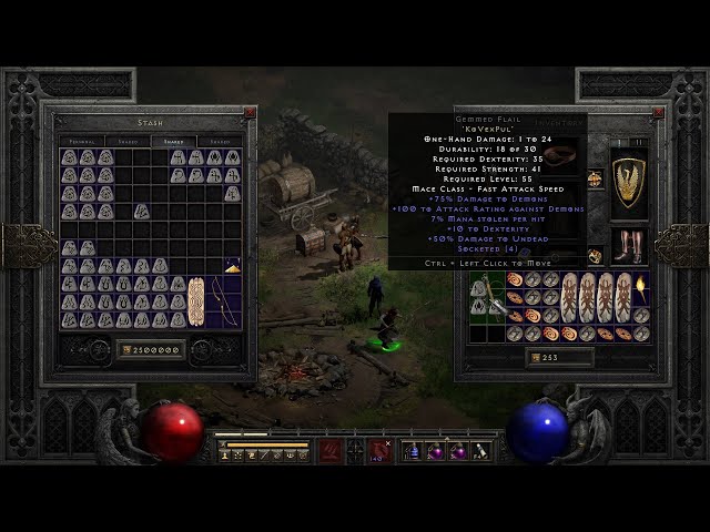 Heart of the Oak HOTO Runeword Flail Diablo 2 Resurrected D2R PC Ladder  Season 5