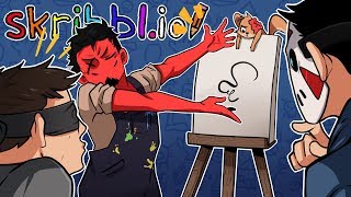 WEE CNAT SPEEL VRY GEWD! | Skribbl.io: Pictionary Game (w/ H2O Delirious, Ohm, & Squirrel)