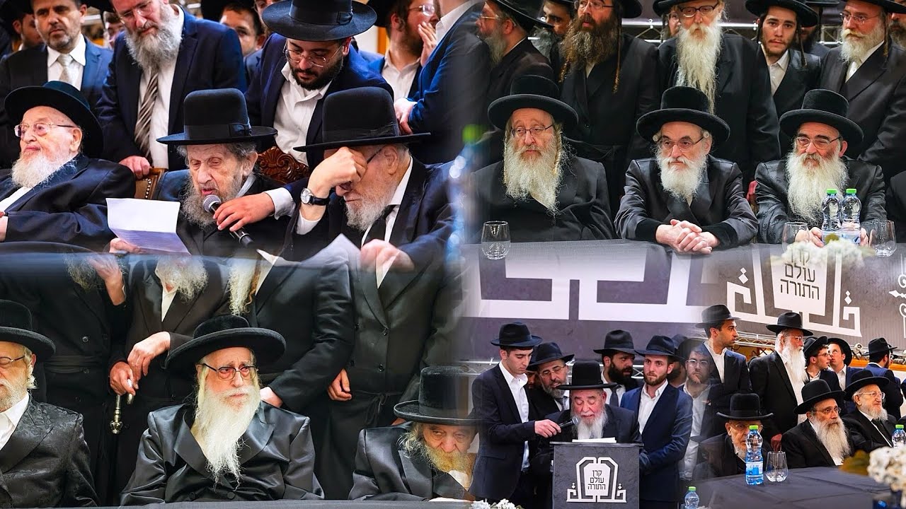 אשכנזים-ספרדים-חסידים, כולם באולם אחד: תיעוד מסכם מהכינוס ההיסטורי נגד גזירת הגיוס והצלת עולם התורה