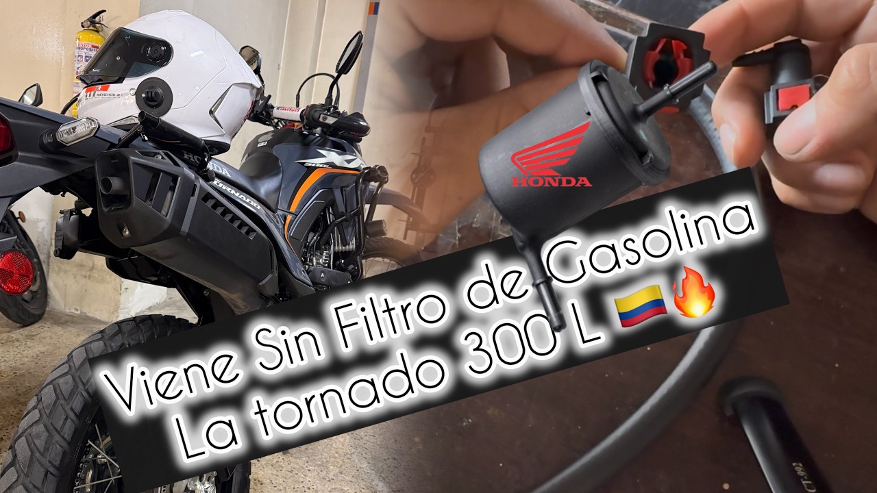 Respondiendo a dudas sobre poner el filtro de gasolina en la Honda XR 300 Tornado. En Colombia