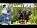Franktown lilac festival highland dancing craft market magic show childrens bike parade
