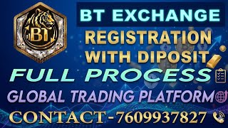 BT Exchange Registration And Diposit || BT Exchange Global Trading Platform