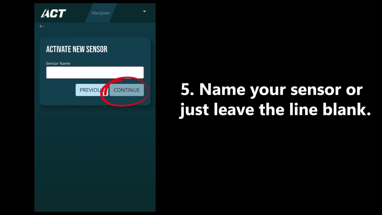 How to add sensor to profile on your ACT Head Impact Tracker user account in iOS