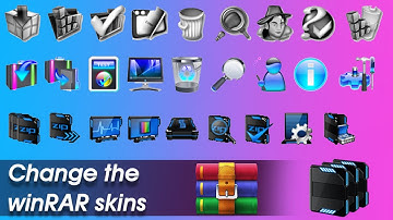 How to change winRAR skins