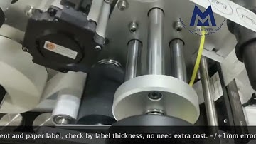 Mic-Top clear label sticker flat jar or box labeling machine