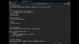 Python Tutorial | Session 20: Polymorphism & Exception Handling in Python with Practical Examples