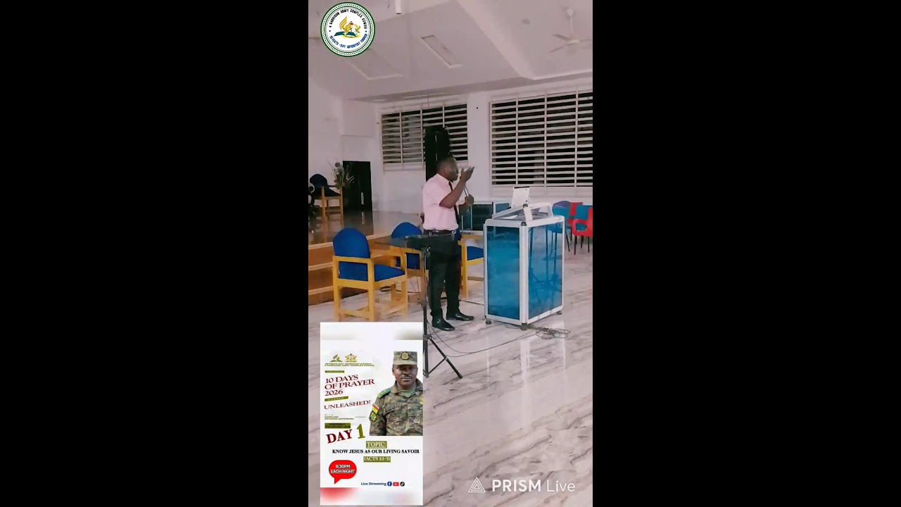Live streaming of 4 Garrison Army Complex SDA Church Kumasi
