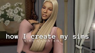 How I create my sims| The sims 4| My Aesthetic