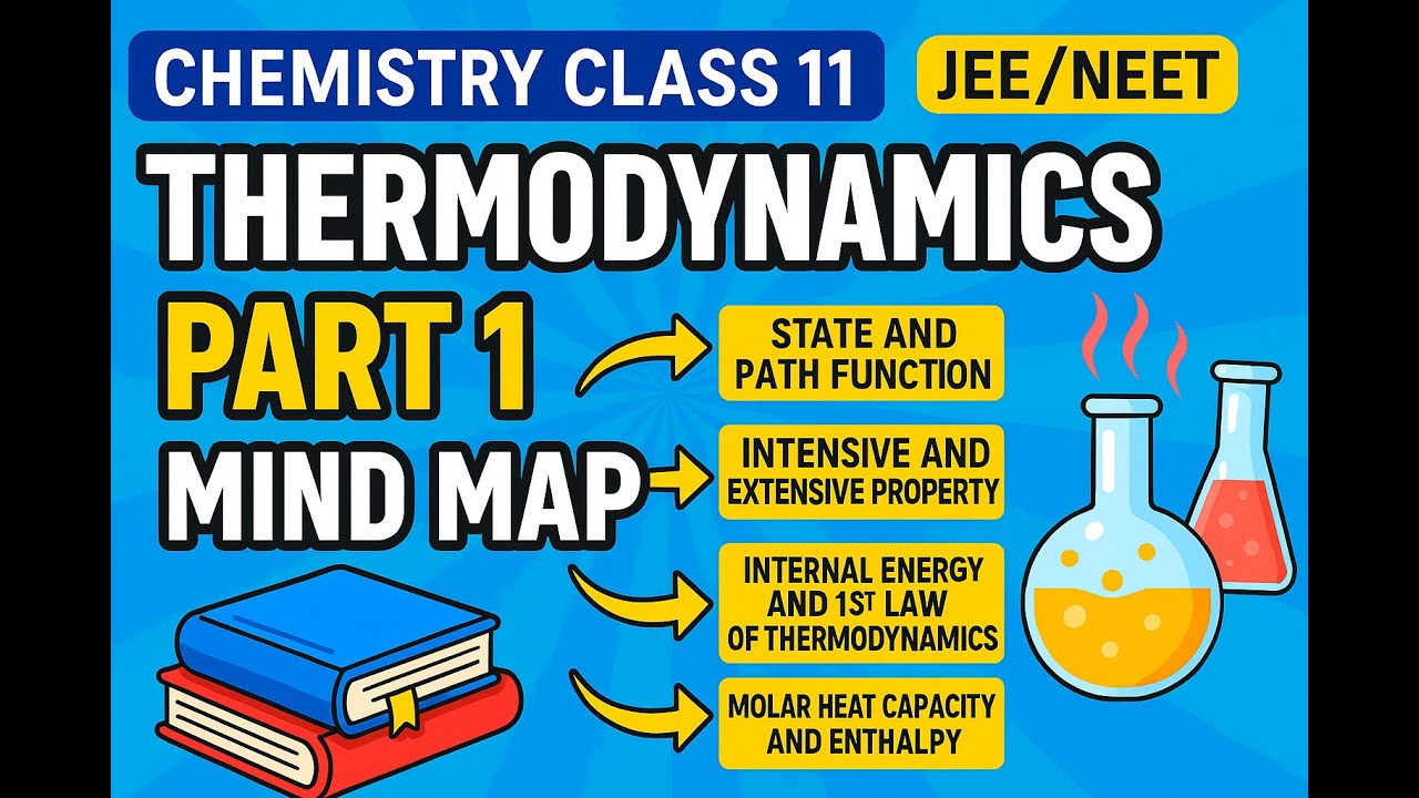 🔥 Thermodynamics Class 11 Part 1 | Mind Map + Key Concepts for JEE/NEET ...