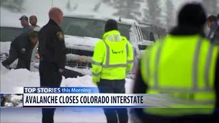 Avalanches bury part of Interstate 70 in Summit County, Colorado