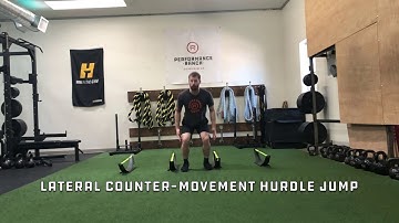 Lateral Counter Movement Hurdle Jump