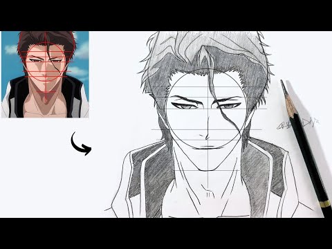 How To Draw Sosuke Aizen Easy Step By Step Bleach Easy Drawing